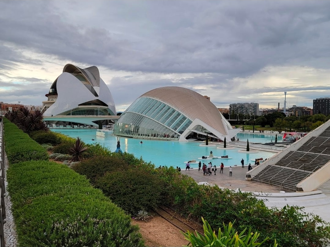 The City of Arts and Sciences at dusk, Valencia