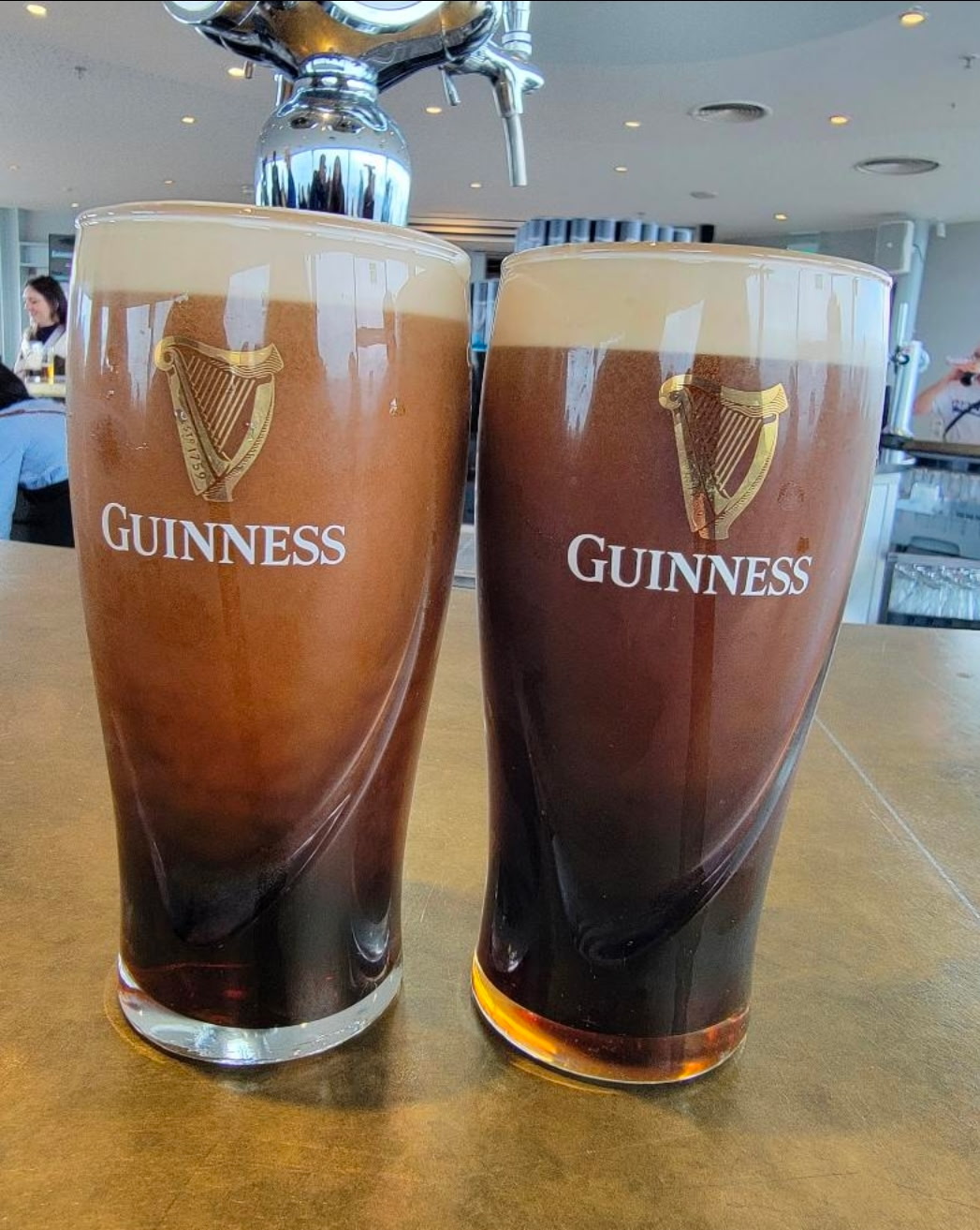 Two pints, settled properly