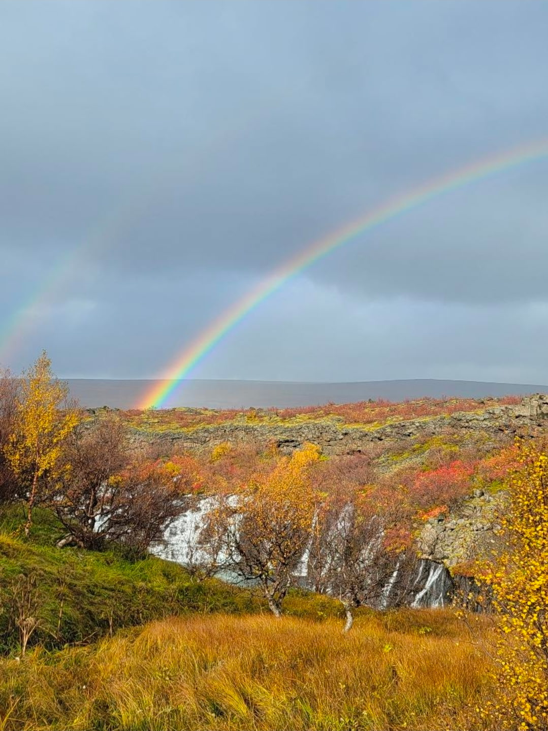 Rainbow over the falls