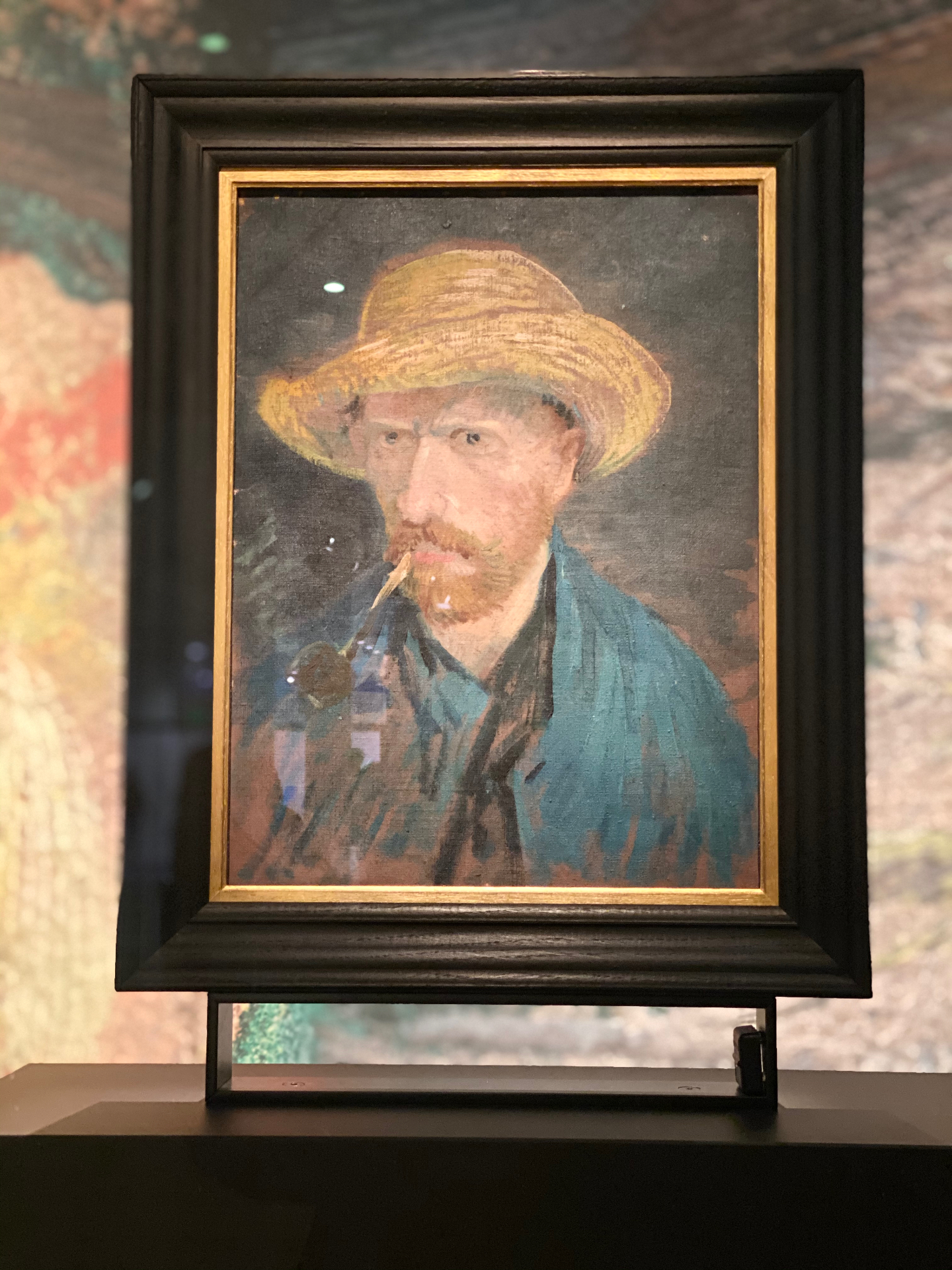 Van Gogh's self-portrait in the straw hat